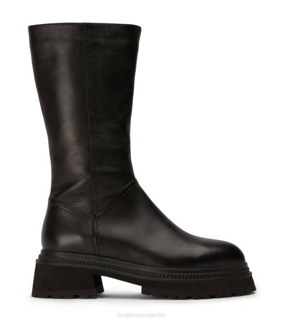 kniehohe Stiefel| de Tony Bianco Frauen Hahn-Kalbsstiefel schwarze Komo 4624417